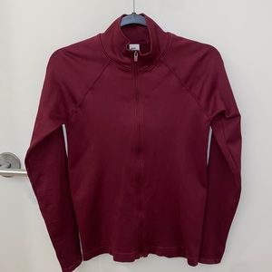 Fabletics Luciana Ribbed Seamless Long-sleeved Zip Up | M